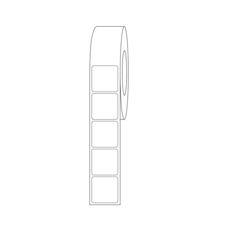 Xylene Resistant Slide Label, 15/16 X 15/16, 1 Across White